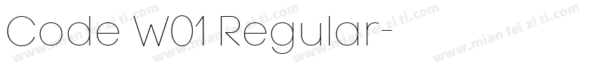 Code W01 Regular字体转换